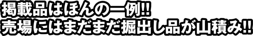 バナー:掲載品はほんの一例