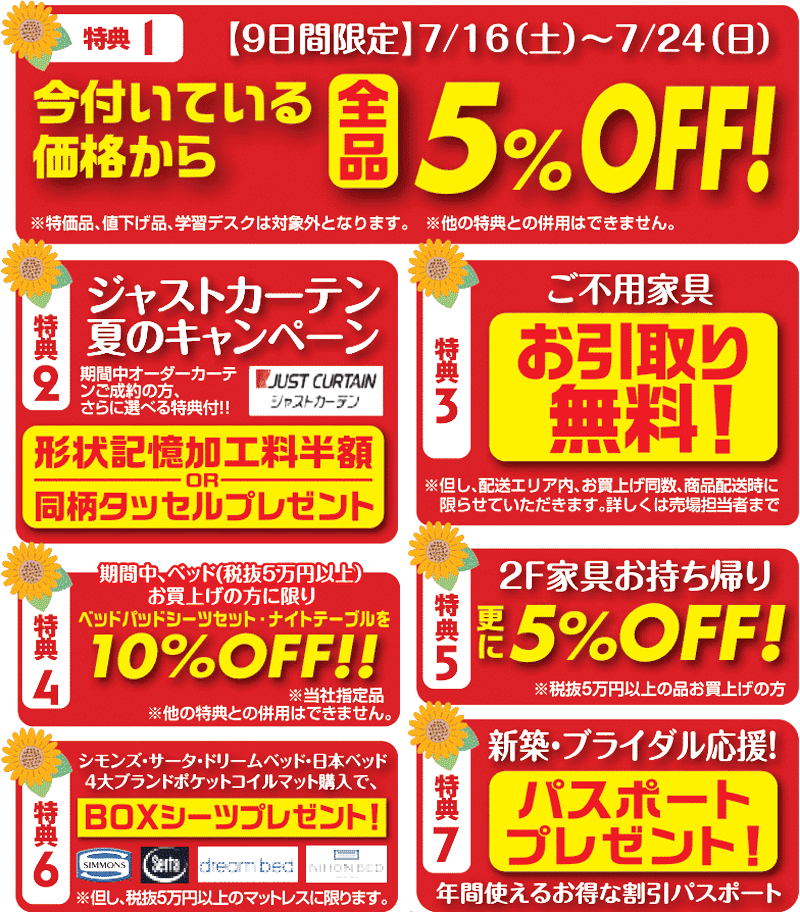 7大特典